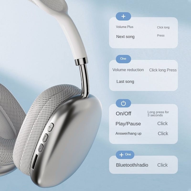 P9 Wireless Bluetooth Headphones (Random Color)