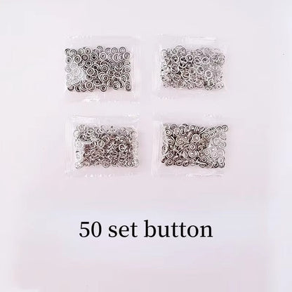 Plier Tool with 50 Metal Snap Buttons Kit